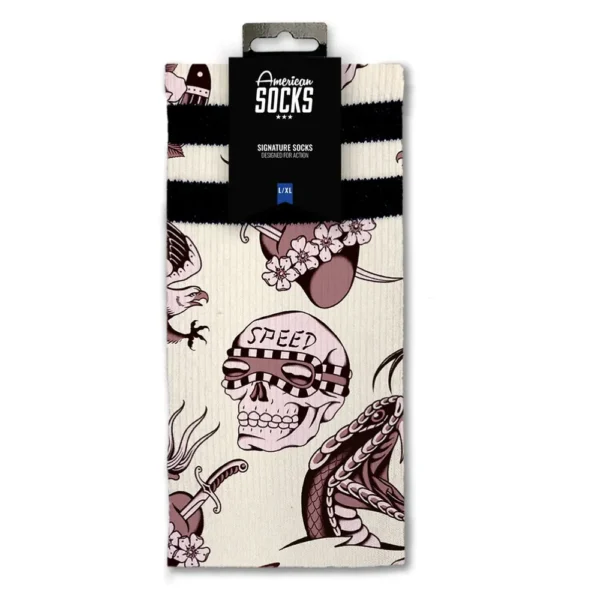 AMERICAN SOCKS calzini signature tubolari sport nitro fury + stickers - immagine 7