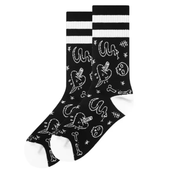 AMERICAN SOCKS CALZINI TUBOLARI MID MANGUL + 10 stickers skateboard - immagine 2