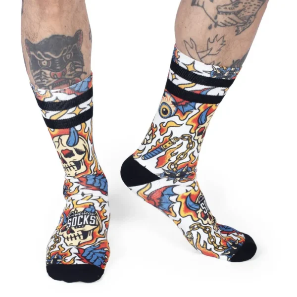 AMERICAN SOCKS calzini signature tubolari sport Wicked + stickers - immagine 3