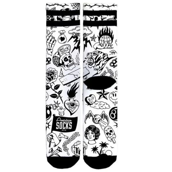 AMERICAN SOCKS calzini signature tubolari sport Worth it + stickers - immagine 5