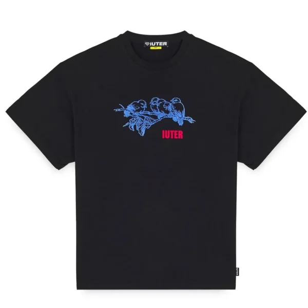 IUTER t-shirt Never alone tee maglia uomo black - immagine 2