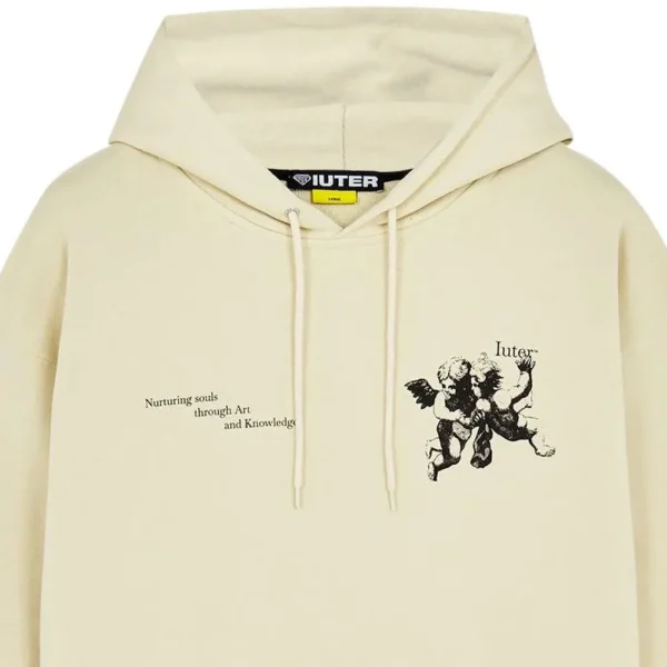 IUTER felpa con cappuccio uomo Souls hoodie cream - immagine 4
