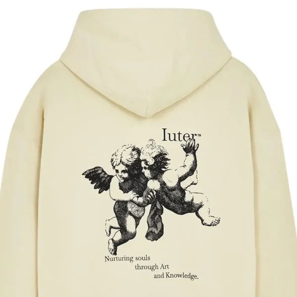 IUTER felpa con cappuccio uomo Souls hoodie cream - immagine 3