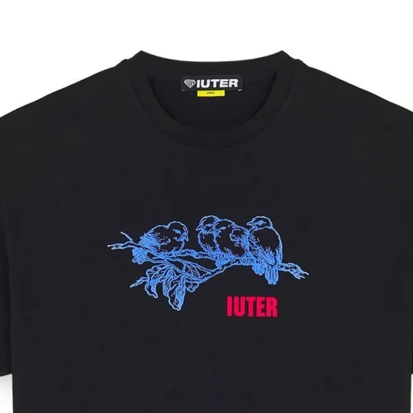 IUTER t-shirt Never alone tee maglia uomo black - immagine 4