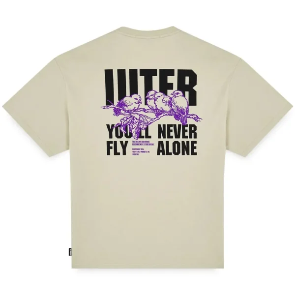 IUTER t-shirt Never alone tee maglia uomo ice