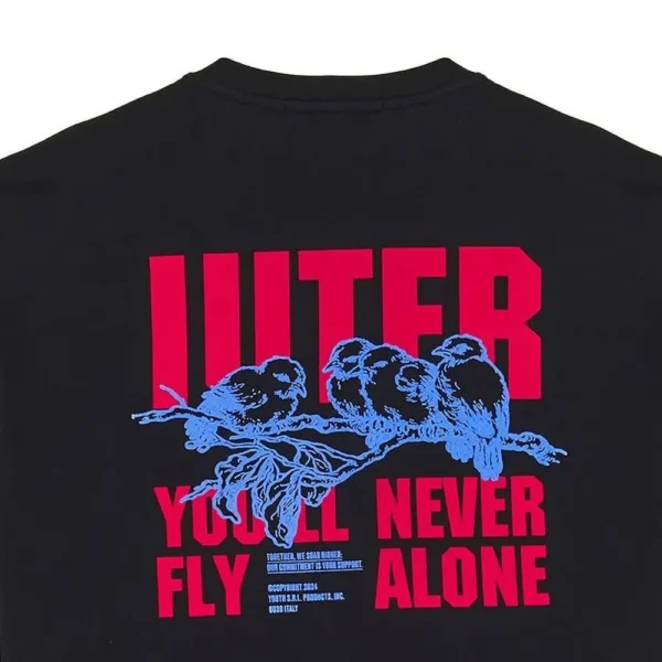 IUTER t-shirt Never alone tee maglia uomo black - immagine 3