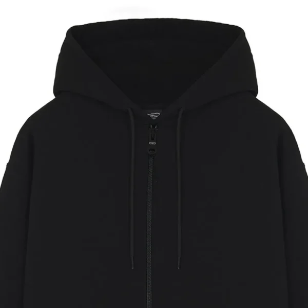 PROPAGANDA felpa con cappuccio ZIP label camo black - immagine 4