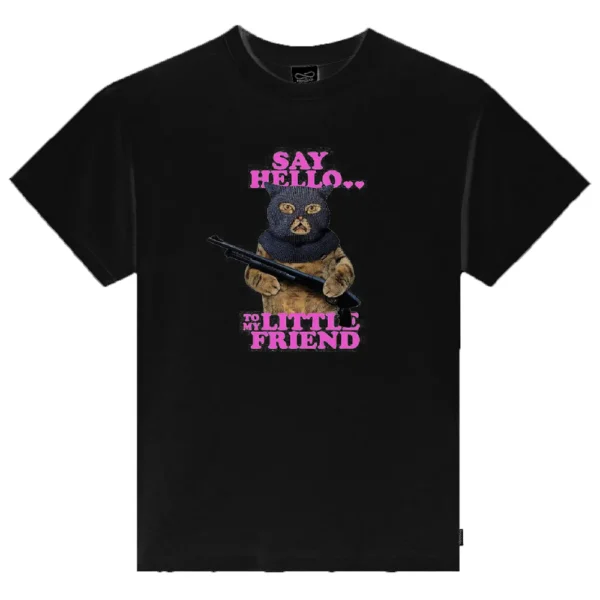 PROPAGANDA t-shirt maglia uomo Hello tee nero