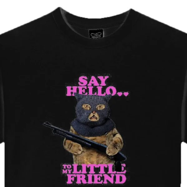 PROPAGANDA t-shirt maglia uomo Hello tee nero - immagine 2