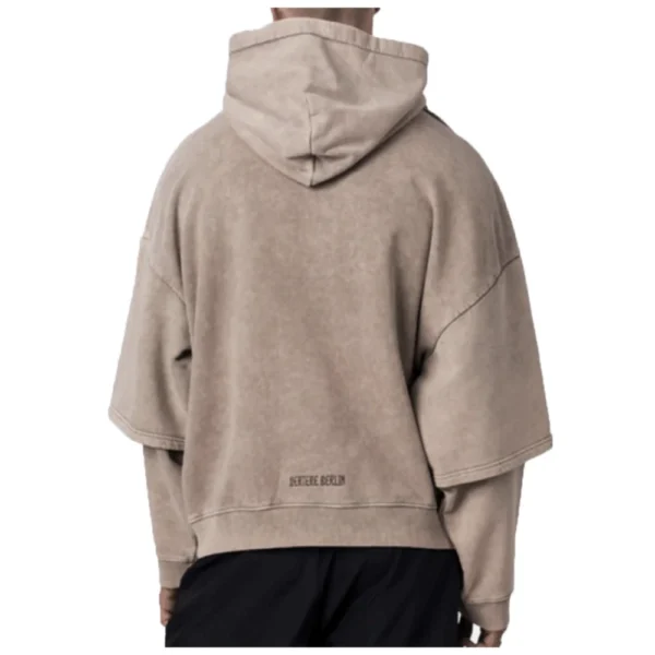 VERTERE BERLIN felpa con cappuccio Dune over box hoodie embroidered - immagine 2