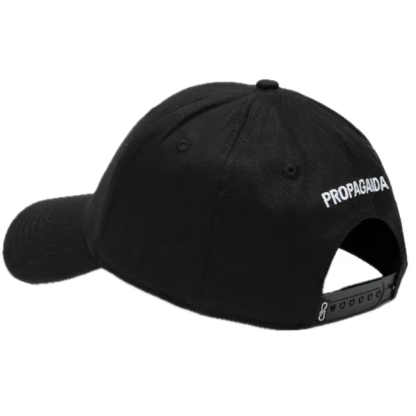 PROPAGANDA cappellino logo rib ricamato nero - immagine 2