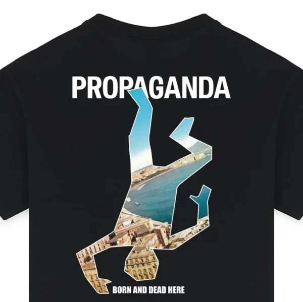 PROPAGANDA t-shirt maglia uomo local tee nero - immagine 3