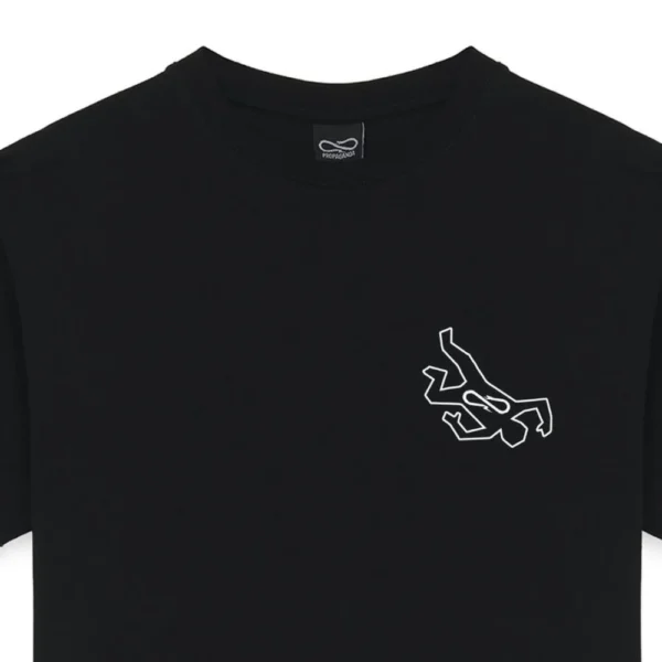 PROPAGANDA t-shirt maglia uomo local tee nero - immagine 4