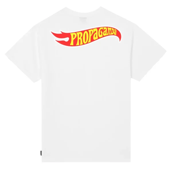 PROPAGANDA t-shirt wheels maglia uomo breakfast tee bianco - immagine 2
