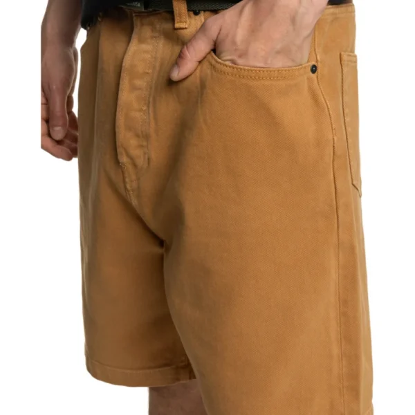 DC baggy jeans short worker jeans corti baggy chipmunk overdye - immagine 4