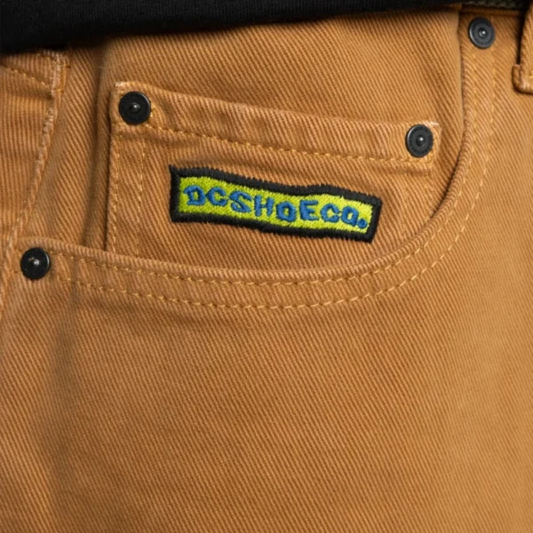 DC baggy jeans short worker jeans corti baggy chipmunk overdye - immagine 5