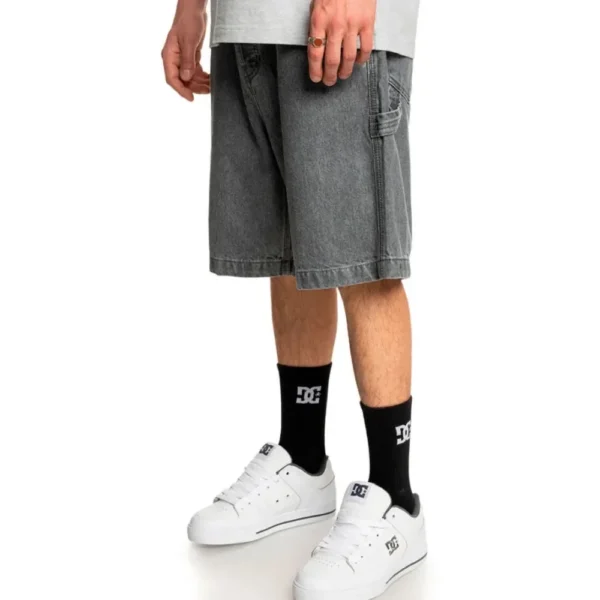 DC baggy jeans short carpenter jeans corti baggy medium grey - immagine 3