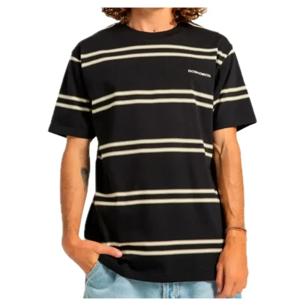DC SHOES t-shirt uomo portside stripes black