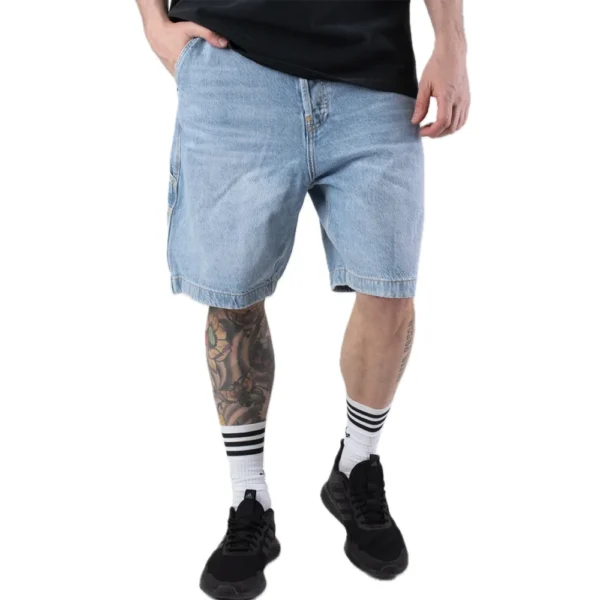 DC baggy jeans short carpenter jeans corti baggy light blue - immagine 2