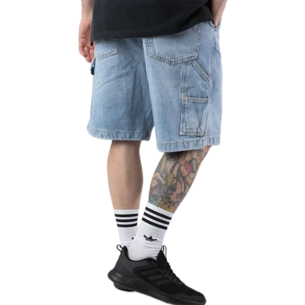 DC baggy jeans short carpenter jeans corti baggy light blue - immagine 3