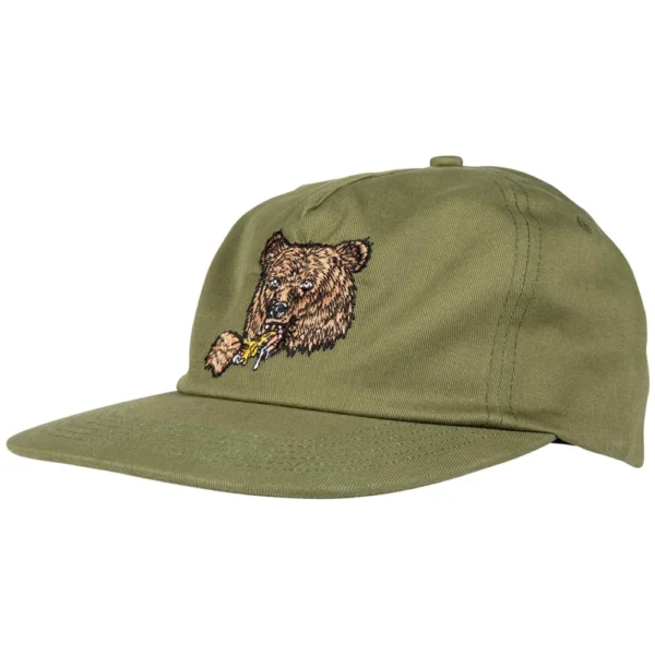 SANTA CRUZ cappellino brown great outdoor visiera piatta snap back