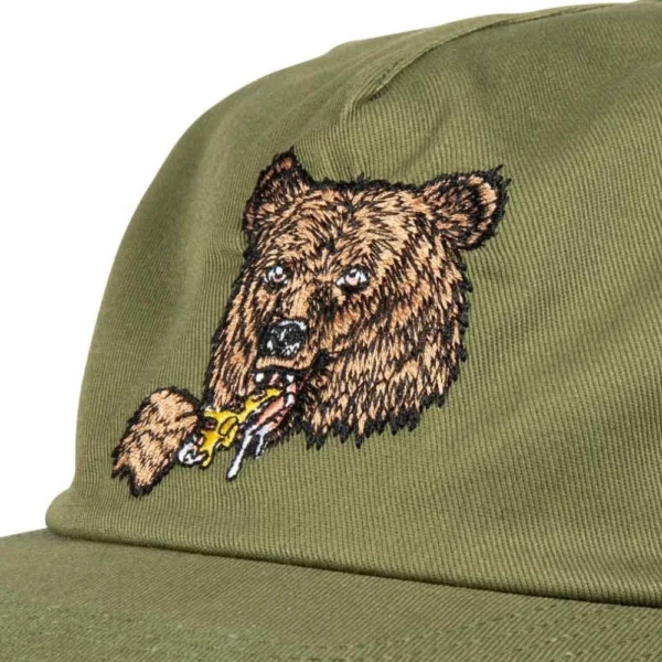 SANTA CRUZ cappellino brown great outdoor visiera piatta snap back - immagine 3
