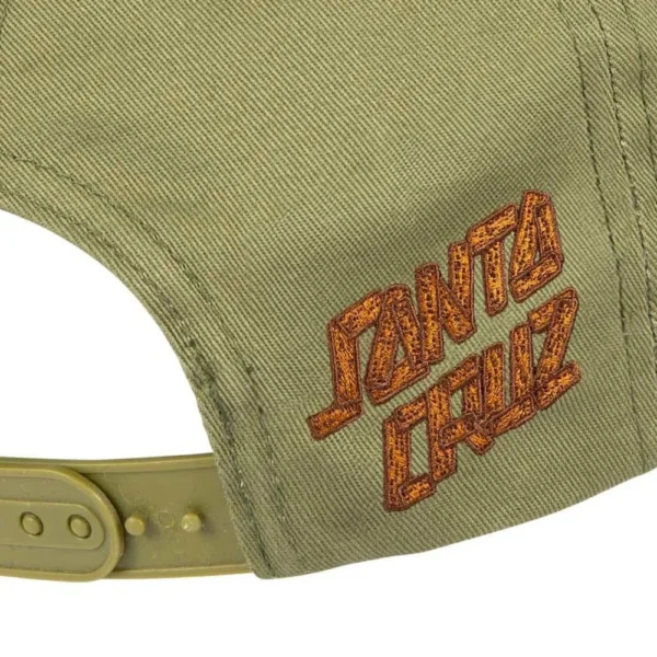 SANTA CRUZ cappellino brown great outdoor visiera piatta snap back - immagine 4
