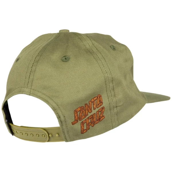 SANTA CRUZ cappellino brown great outdoor visiera piatta snap back - immagine 2