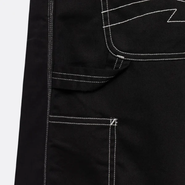 Propaganda short jeans perico black embroidered - immagine 3
