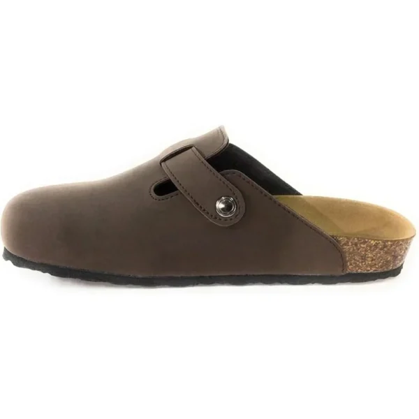 BIOMODEX Ciabatte Sabot UNISEX in ecoPelle con Fibbia e Sottopiede anatomico - Testa di moro - immagine 3