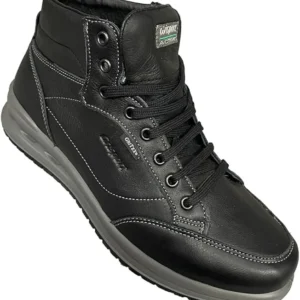Grisport 43019 scarponcini bassi da città in pelle impermeabili gritex soletta estraibile nero