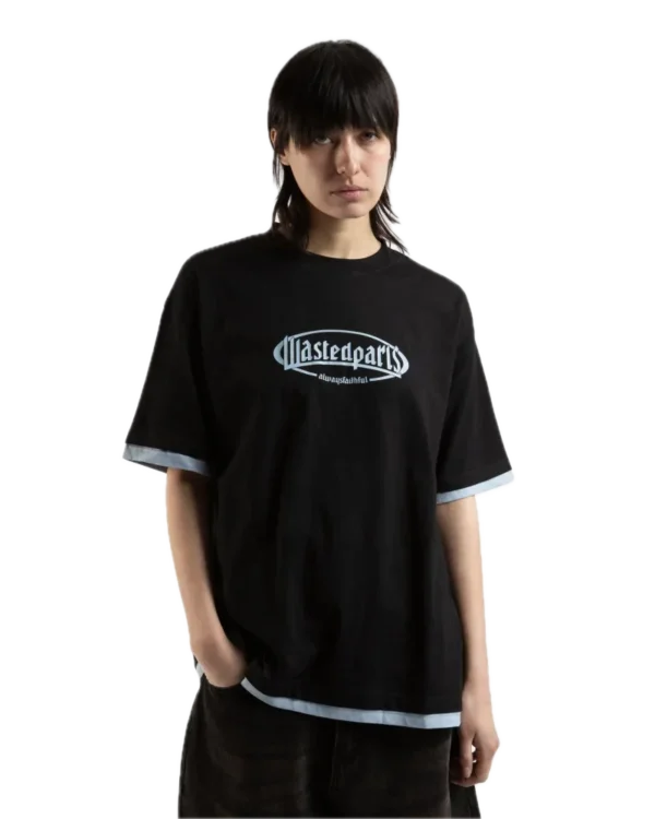 WASTED T-shirt Yard T-nine tee maglia unisex black blue - immagine 5